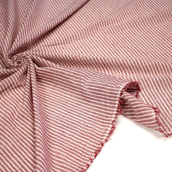 Tissu coton tissé rayé 5mm : nombreuses couleurs ! OEKO - TEX - TissusPapi.com