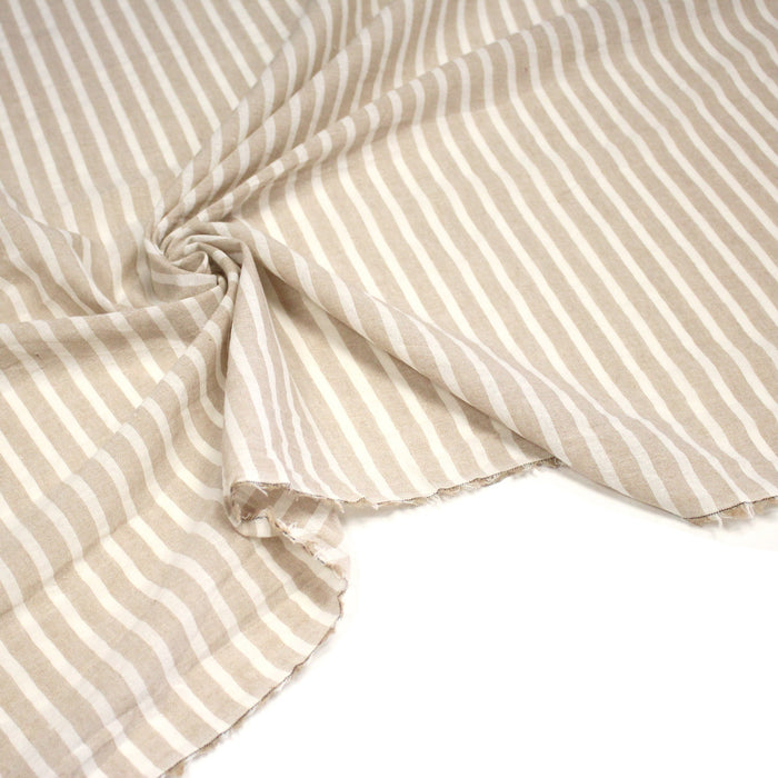 Tissu coton tissé rayé larges rayures 10mm : nombreuses couleurs ! - OEKO - TEX - TissusPapi.com