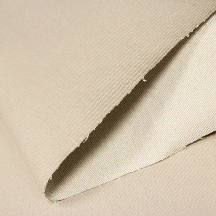 Tissu toile jean denim élasthanne grège 140cm de large - Fabrication italienne
