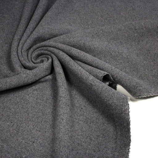 Tissu velours de laine gris souris - Fabrication italienne - TissusPapi.com