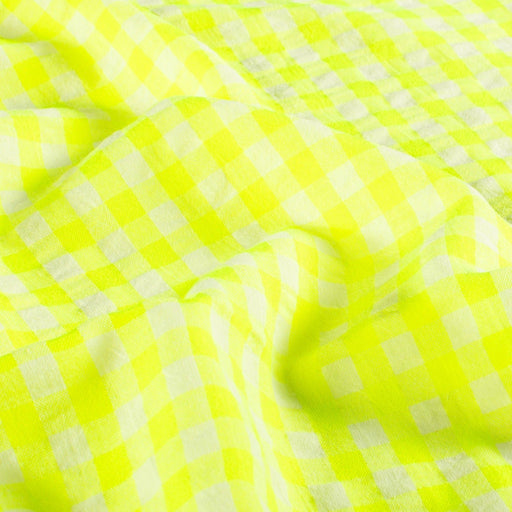 Tissu seersucker coton Vichy : nombreuses couleurs estivales ! - STANDARD 100 OEKO - TEX - TissusPapi.com