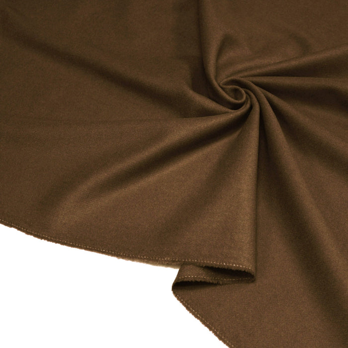 Tissu Drap de laine uni marron "Armée française 1940" - TissusPapi.com