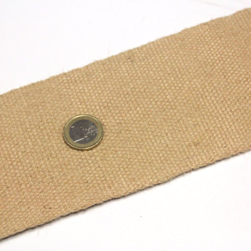 Sangle de jute naturelle - 8,5 cm de large - fabrication française (CS811 85mm) - TissusPapi.com