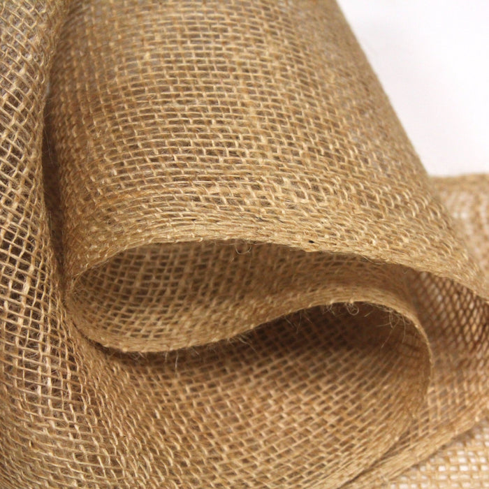 Rouleau de 50m de ruban de toile de jute 20cm de large, parfait pour la décoration de mariage, chemins de table et jolis noeuds ! - TissusPapi.com