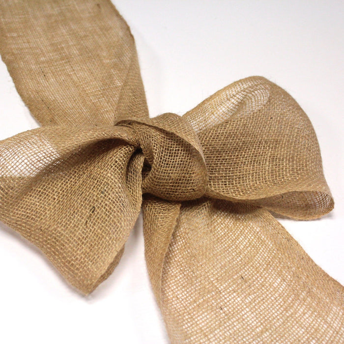 Rouleau de 50m de ruban de toile de jute 20cm de large, parfait pour la décoration de mariage, chemins de table et jolis noeuds ! - TissusPapi.com