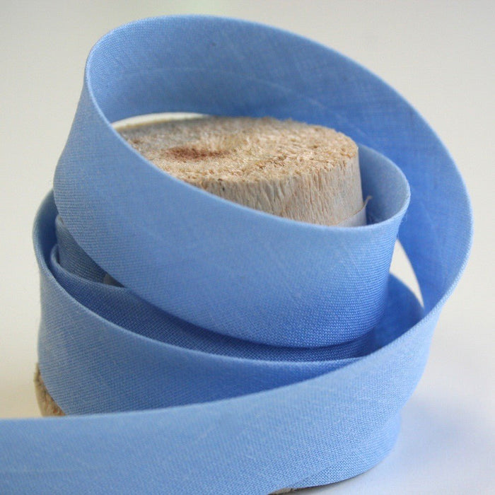 Biais de coton uni bleu ciel - TissusPapi.com
