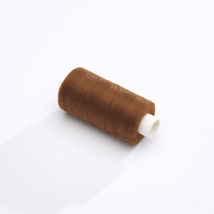 Bobine de fil marron cacao - 500m - Fabrication française - Oeko - Tex - TissusPapi.com