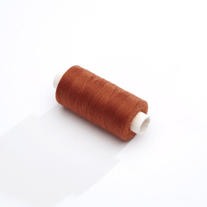 Bobine de fil orange rouille - 500m - Fabrication française - Oeko - Tex - TissusPapi.com