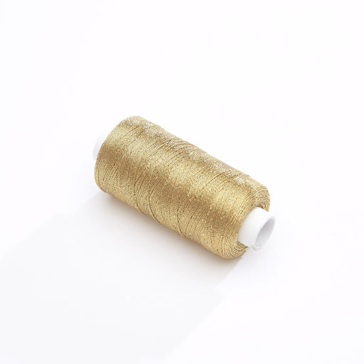 Bobine de fil doré or jaune lurex - 500m - Fabrication française - Oeko - Tex - TissusPapi.com