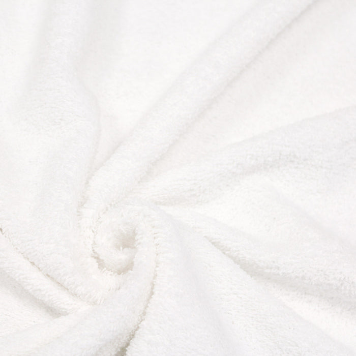 Tissu éponge de fibre de bambou qualité extra, blanc - Oeko-Tex - Oeko-Tex