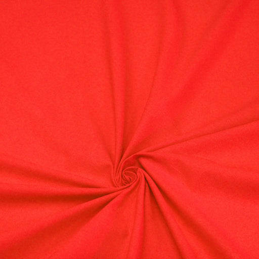 Tissu de coton uni rouge vif BENJAMIN - OEKO-TEX® - tissuspapi