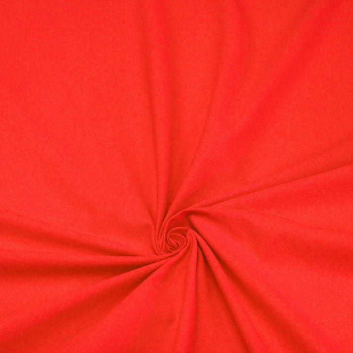 Tissu de coton uni rouge vif BENJAMIN - OEKO - TEX® - TissusPapi.com