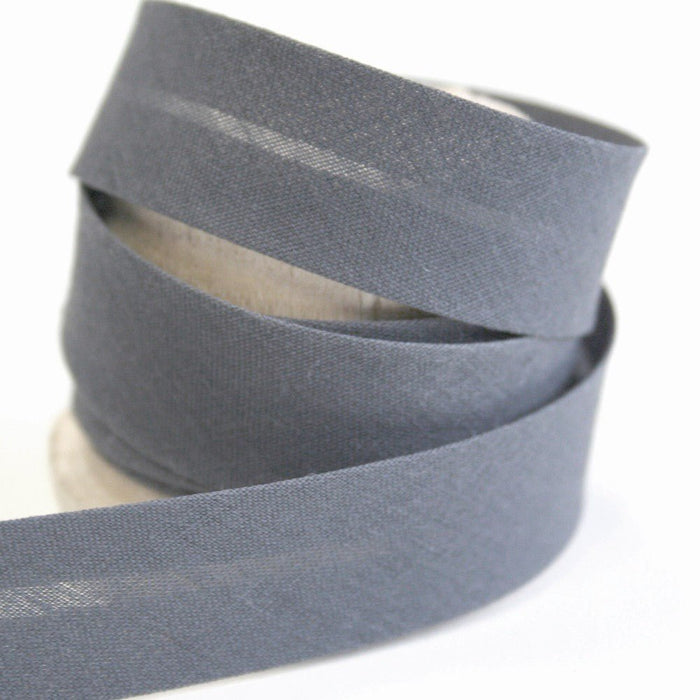 Biais de coton uni gris souris - TissusPapi.com