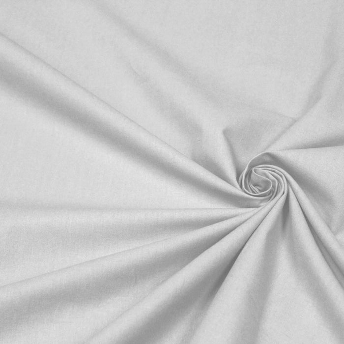 Tissu de coton uni gris clair nuage BENJAMIN - OEKO - TEX® - TissusPapi.com