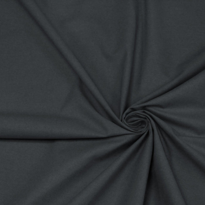Tissu de coton uni gris anthracite BENJAMIN - OEKO - TEX® - TissusPapi.com