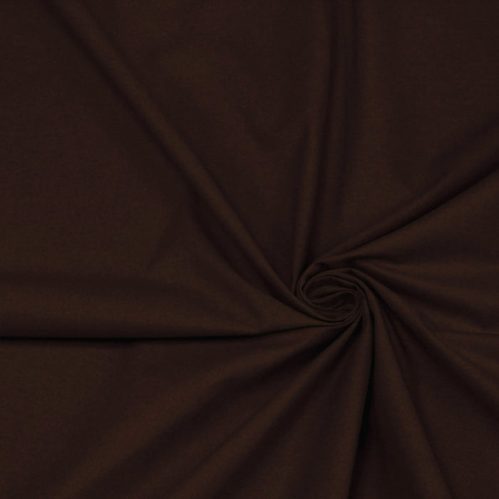 Tissu de coton uni marron chocolat BENJAMIN - OEKO - TEX® - TissusPapi.com