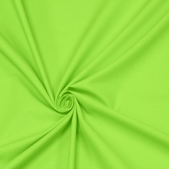 Tissu de coton uni vert pistache BENJAMIN - OEKO - TEX® - TissusPapi.com