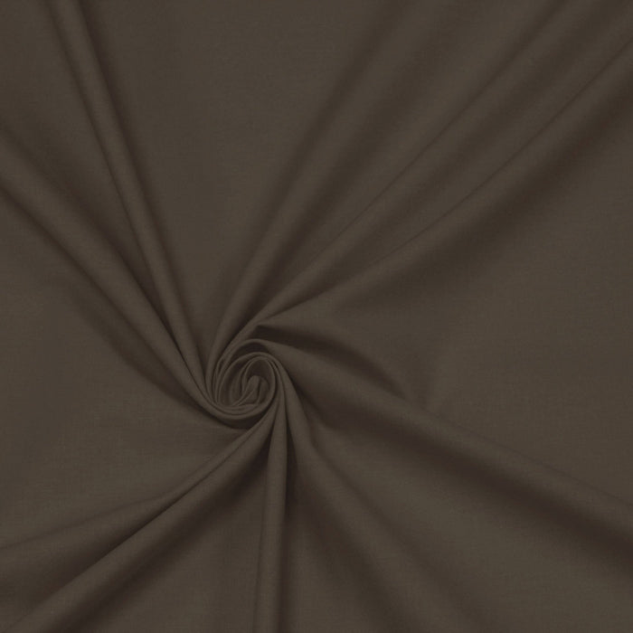 Tissu de coton uni taupe BENJAMIN - OEKO - TEX® - TissusPapi.com