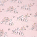 Tissu de coton au faon et aux origamis japonais, fond rose - OEKO-TEX®