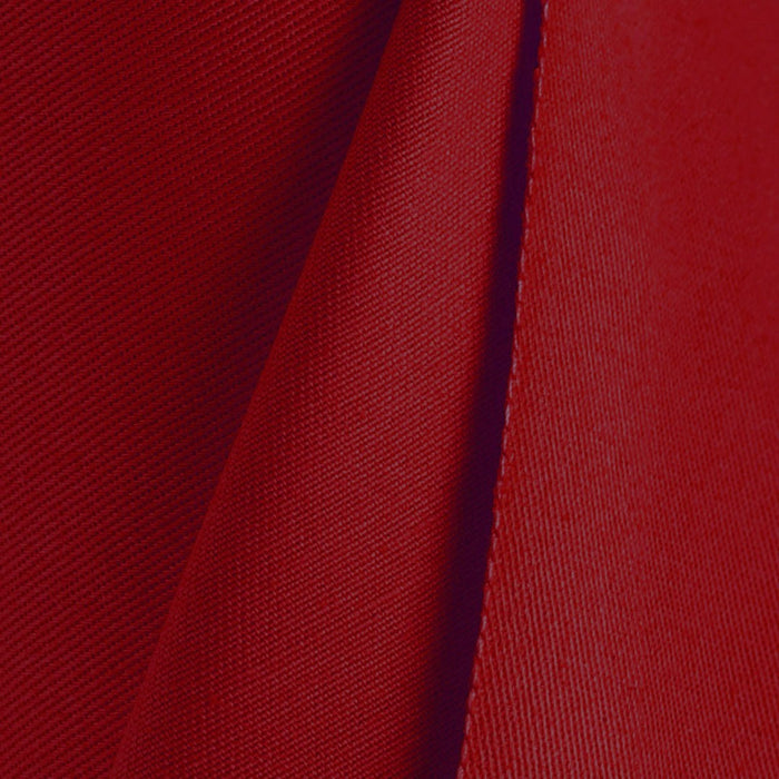 Tissu gabardine de coton LUXE - sergé de coton rouge grenat - 280gr-m2 - Fabrication française - Oeko-Tex - tissuspapi