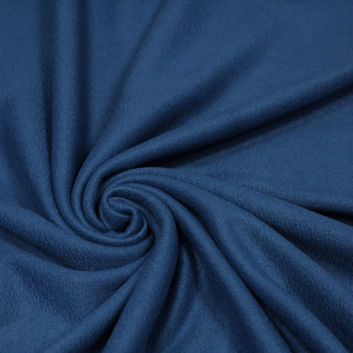 Tissu Polaire bleu France uni - TissusPapi.com