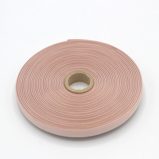 Ruban de sergé vieux rose 10mm - Galette de 50 mètres - Fabrication française - TissusPapi.com