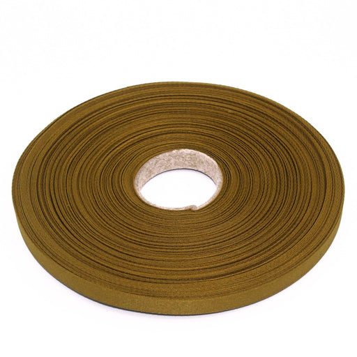 Ruban de sergé bronze 10mm - Galette de 50 mètres - Fabrication française - TissusPapi.com