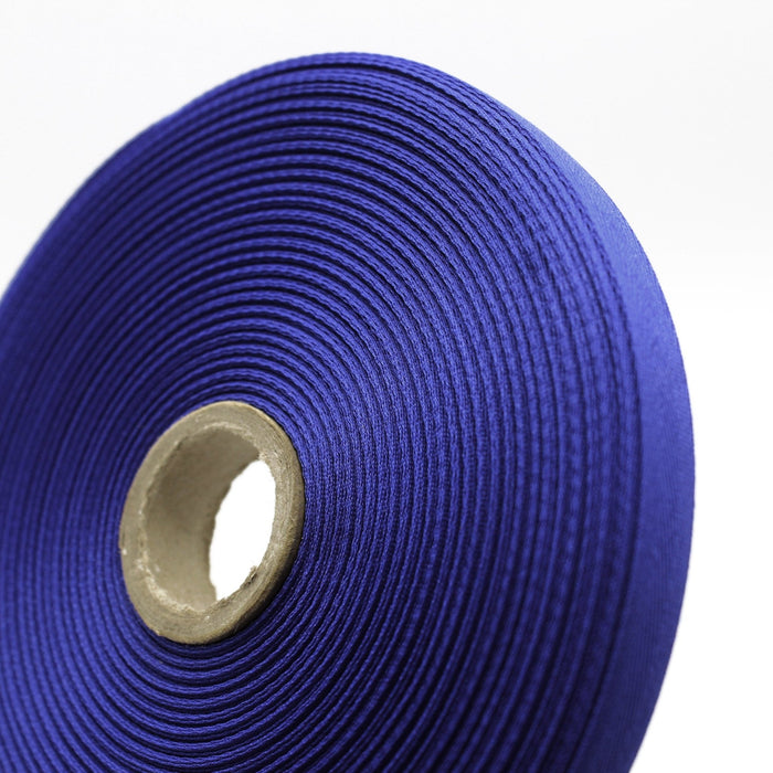 Ruban de sergé bleu roi 10mm - Galette de 50 mètres - Fabrication française - TissusPapi.com