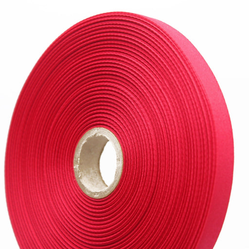 Ruban de sergé rose framboise 10mm - Galette de 50 mètres - Fabrication française - TissusPapi.com