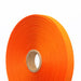 Ruban de sergé orange vif 10mm - Galette de 50 mètres - Fabrication française - tissuspapi