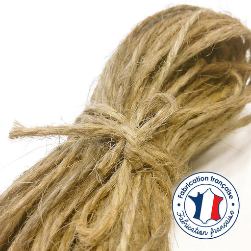 Ficelle de jute, par 10m - Fabrication française - tissuspapi