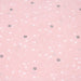 Tissu de coton aux petites étoiles blanches & noires, fond rose pâle - OEKO-TEX® - tissuspapi