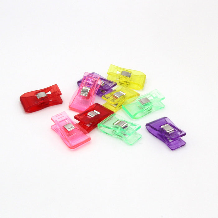 Lot de 10 pinces à tissus, couleurs variées - TissusPapi.com