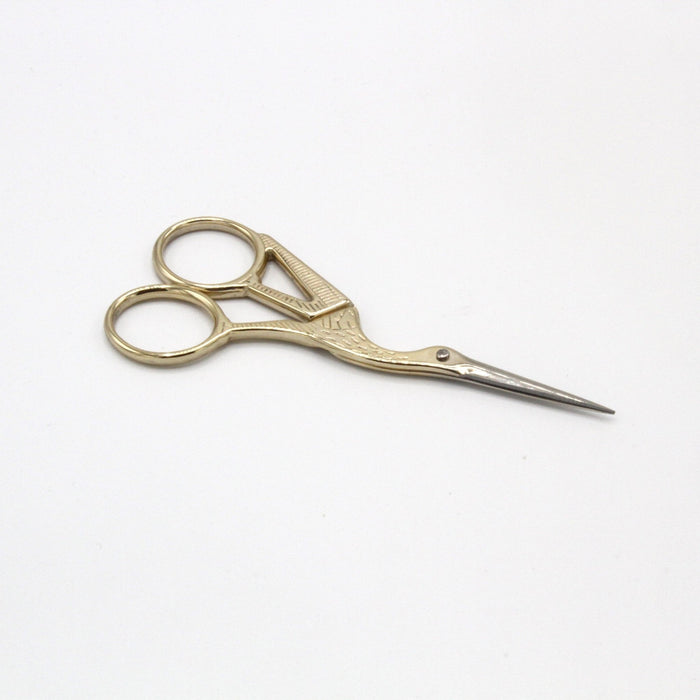Ciseaux cigogne dorés, 12cm - TissusPapi.com