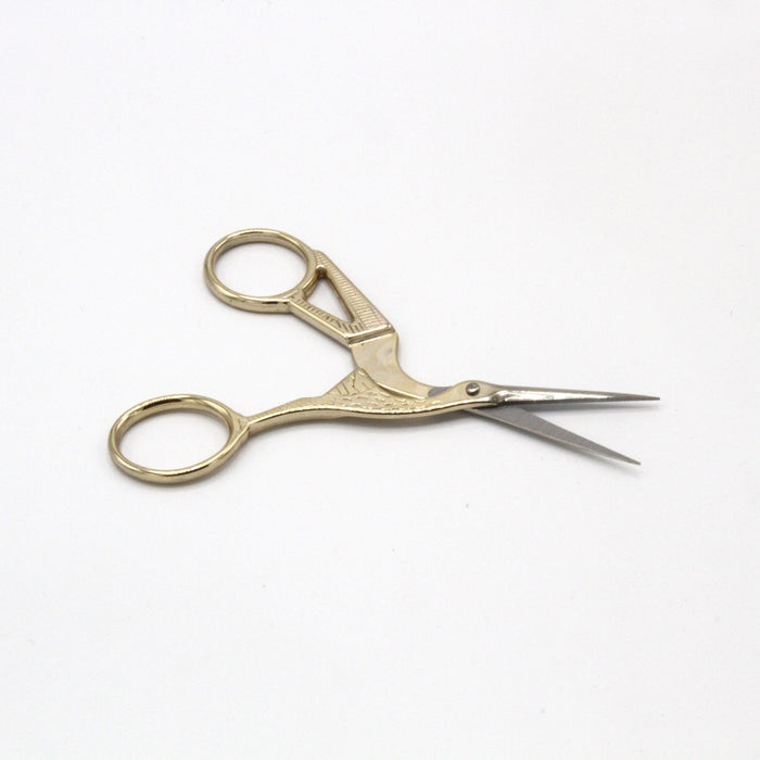 Ciseaux cigogne dorés, 12cm - TissusPapi.com