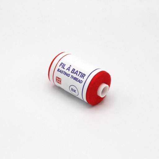 Bobine de fil à bâtir rouge vif - Environ 300m - TissusPapi.com