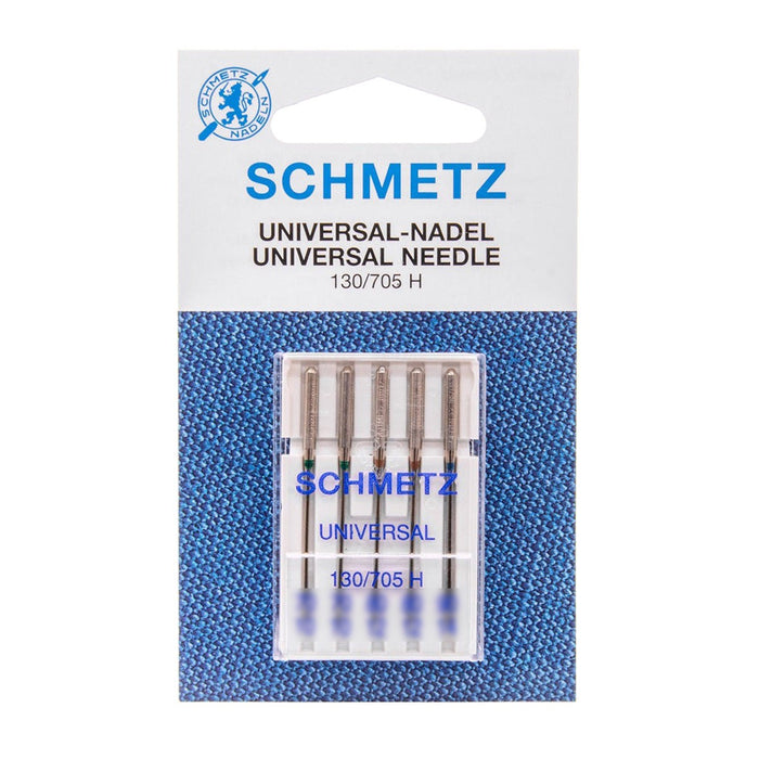 Boîte de 5 aiguilles universelles SCHMETZ pour machine à coudre - tissuspapi