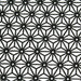 Tissu de coton saki motif traditionnel japonais géométrique ASANOHA blanc & noir - Oeko-Tex - tissuspapi