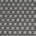 Tissu de coton saki motif traditionnel japonais géométrique ASANOHA noir & blanc - Oeko-Tex