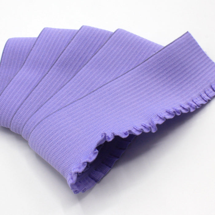 Ruban élastique jupe froufrou - Bord - côte pour jupe violet parme, 6cm - TissusPapi.com