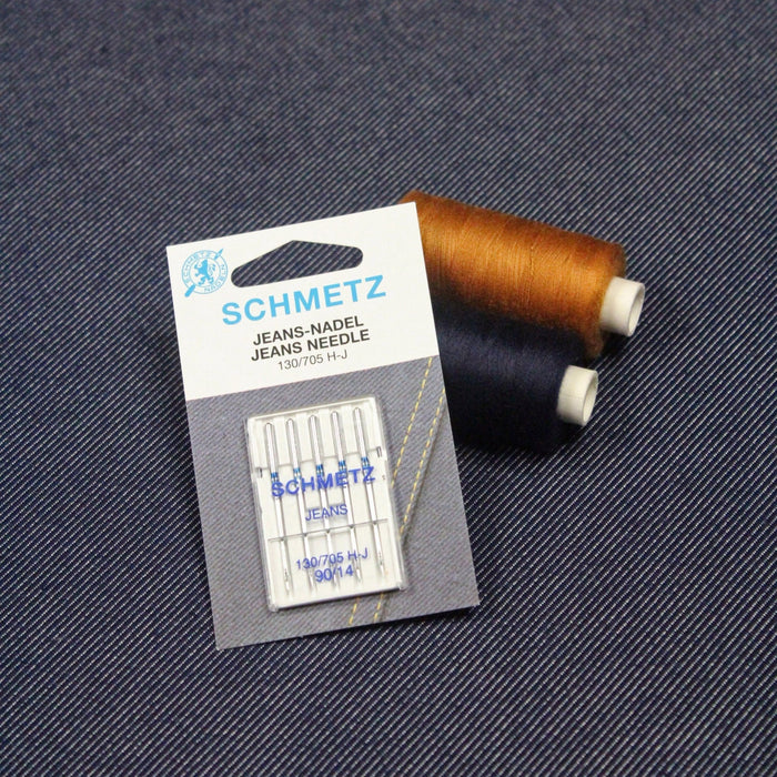 Boîte de 5 aiguilles jean denim SCHMETZ pour machine à coudre - TissusPapi.com