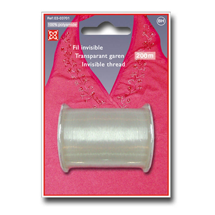 Bobine de fil invisible transparent - 200m - TissusPapi.com