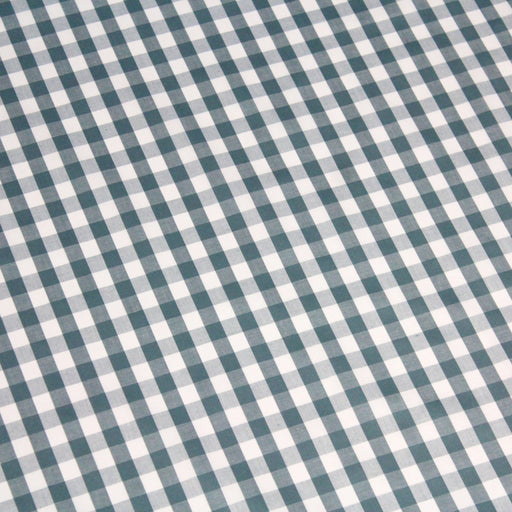 Tissu popeline de coton VICHY vert céladon & blanc à carreaux 1cm - OEKO - TEX® - TissusPapi.com