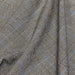 Tissu draperie Prince de Galles noir & blanc, liserés bleus - tissuspapi