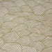 Tissu de coton façon lin motif traditionnel japonais des vagues ocres - Oeko-Tex - tissuspapi