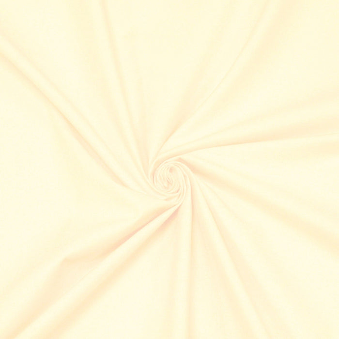 COUPON 5m40 x 270cm - Tissu popeline de coton écru uni - TissusPapi.com