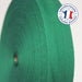 Ruban sergé de coton vert forêt 21mm - Galette de 50 mètres - Fabrication française - tissuspapi