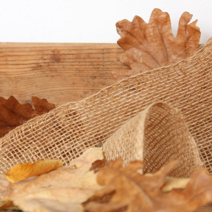 Ruban de toile de jute 20cm de large, parfait pour la décoration de mariage, chemins de table et jolis noeuds ! - TissusPapi.com