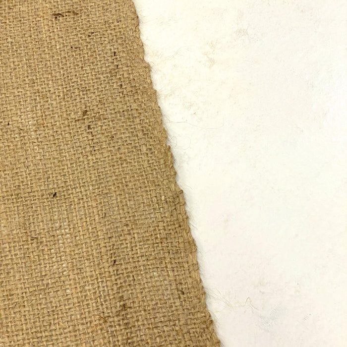 Tissu toile de jute naturel - 100cm de large - tissuspapi