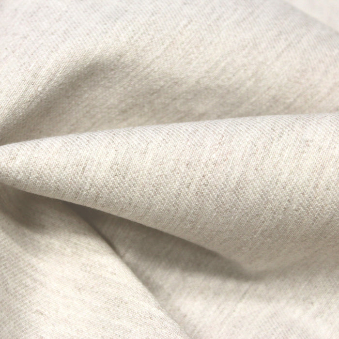 Tissu DENIM toile sergé écru coton et polyester recyclé - TissusPapi.com
